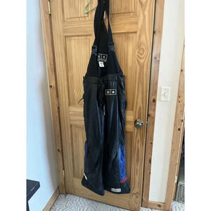 Vintage Northstar Snowmobile Overalls Leather Size M Racing Some Wear